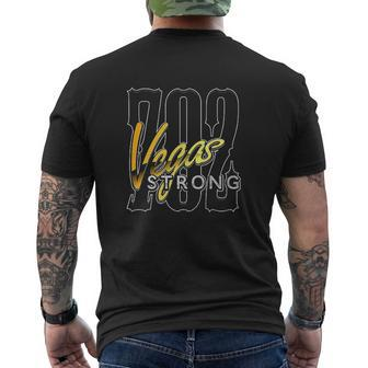 Vegas Strong 702 Las Vegas Strong Mens Back Print T-shirt - Thegiftio UK