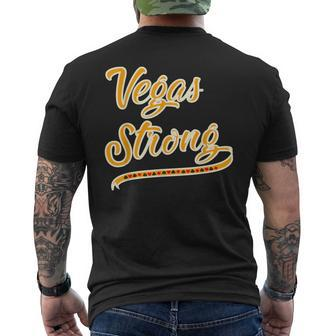 Vegas Strong Nevada Pride Men's T-shirt Back Print - Monsterry AU