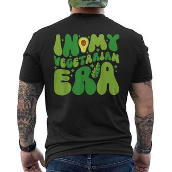 In My Vegetarian Era With Avocado Vegan Fruits Lover Men's T-shirt Back Print | Mazezy