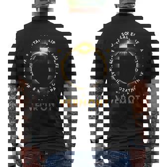 Vermont Total Solar Eclipse 2024 Totality 040824 America Men's T-shirt Back Print - Seseable