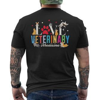 Vet Tech Veterinary Technician Appreciation Day Men's T-shirt Back Print - Thegiftio UK