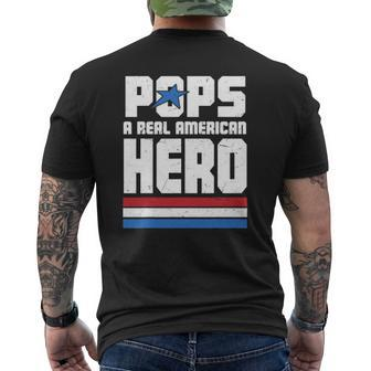 Veteran 365 Pops Real American Hero Tee Father's Day Men Mens Back Print T-shirt | Mazezy