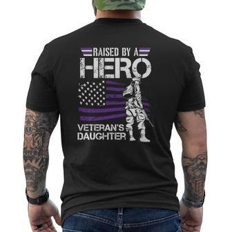 Veteran Daughter Month Of The Military Child Army Kids Mens Back Print T-shirt | Mazezy
