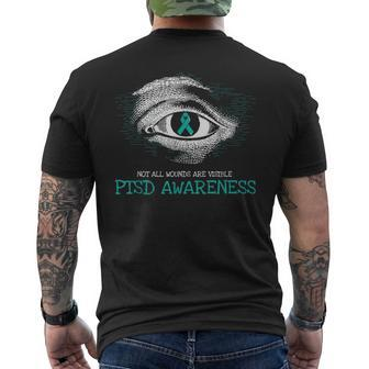 Veteran Ptsd Awareness Suicide Prevention Military Men's T-shirt Back Print - Monsterry UK