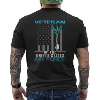 Veteran Of The United States Us Air Force Usaf Tank Top Mens Back Print T-shirt | Mazezy AU