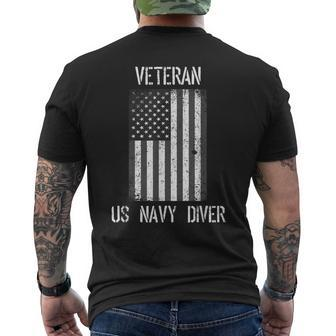 Veteran Us Navy Diver Men's T-shirt Back Print - Monsterry UK