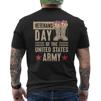 Veterans Day Of The United States Army Tee Mens Back Print T-shirt | Mazezy