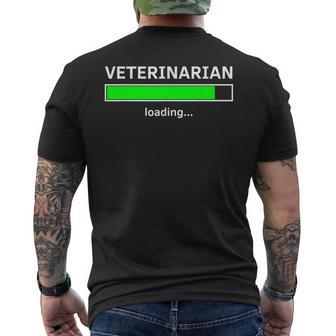 Veterinarian Loading Vet Student Grad Dvm Medicine Men's T-shirt Back Print - Monsterry AU