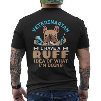 Veterinarian Veterinary Dog Animal Doctor Vet Ruff Idea Men's T-shirt Back Print - Monsterry
