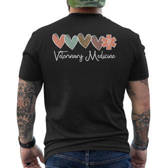 Veterinary Medicine Veterinarian Vet Tech Men's T-shirt Back Print - Monsterry DE