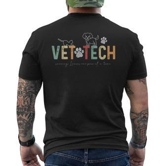 Veterinary Technician Vet Tech Veterinarian Technician Men's T-shirt Back Print - Thegiftio UK