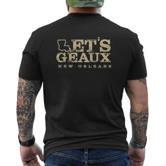 Vibeink Lets Geaux New Orleans Football Fans Mens Back Print T-shirt - Thegiftio UK
