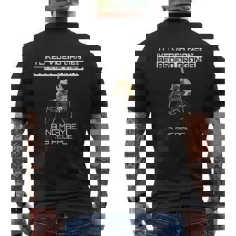 I Like Video Games Bearded Dragons And Maybe 3 People Mens Back Print T-shirt - Thegiftio