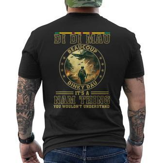 Vietnam Veteran Di Di Mau Vietnam War Memory Memorial Day Men's T-shirt Back Print - Monsterry