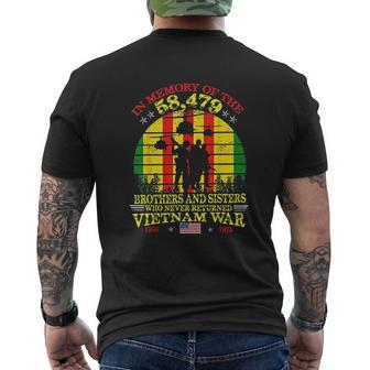 Vietnam Veteran In Memory The War Vietnam Mens Back Print T-shirt - Seseable