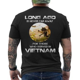 Vietnam War Veteran Never Forget Vietnam War Men's T-shirt Back Print - Monsterry DE