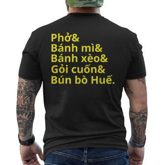 Vietnamese Foodie Vietnam Pride Men's T-shirt Back Print - Monsterry