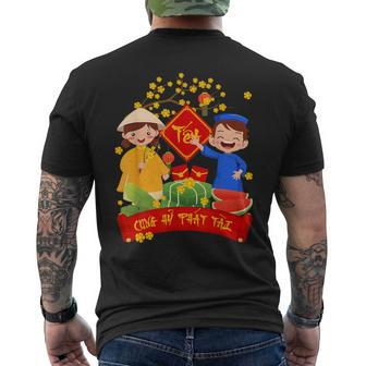 Vietnamese New Year Decoration 2024 Cung Hy Phat Tai Tet Men's T-shirt Back Print - Monsterry