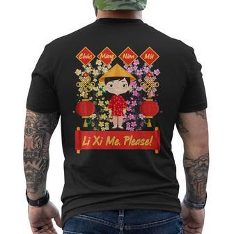 Vietnamese New Year Decorations Tet 2024 Chuc Mung Nam Moi Men's T-shirt Back Print - Monsterry UK