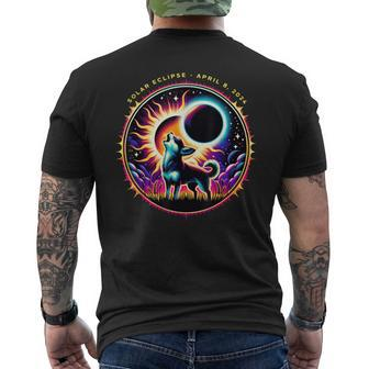 View Totality April 8 2024 Astronomy Chihuahua Solar Eclipse Men's T-shirt Back Print - Seseable