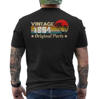 Vintage 1964 Limited Edition Original Parts 60Th Birthday Men's T-shirt Back Print - Monsterry AU