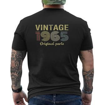 Vintage 1965 Original Parts Mens Back Print T-shirt - Seseable