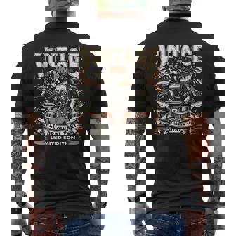 Vintage 1966 Nacido En 1966 58 Cumpleaños Motociclistas Manga Larga Camiseta Hombre Estampado Espalda - Regaloses