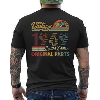 Vintage 1969 65Th Birthday Limited Edition Original Parts Men's T-shirt Back Print - Monsterry AU