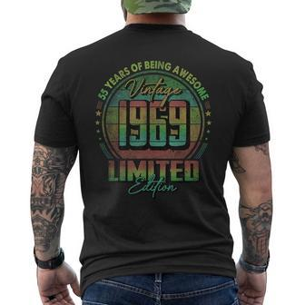 Vintage 1969 Limited Edition 55 Year Old 55Th Birthday Men's T-shirt Back Print - Seseable