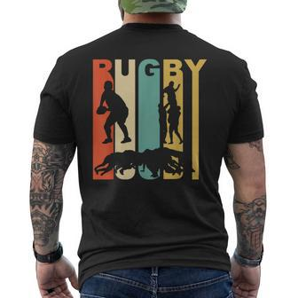 Vintage 1970'S Style Rugby Men's T-shirt Back Print - Monsterry UK