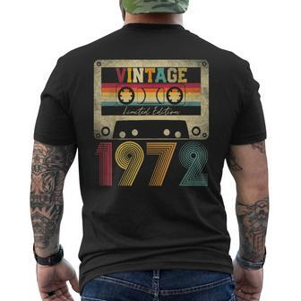 Vintage 1972 52Nd Birthday 52 Years Old Limited Edition Men's T-shirt Back Print - Monsterry AU
