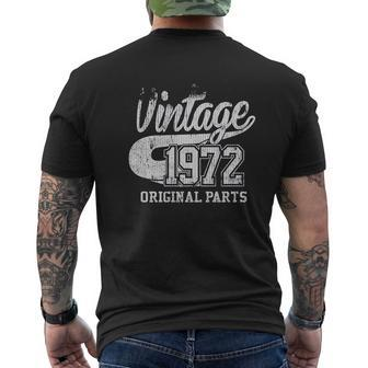 Vintage 1972 Original Parts V2 Mens Back Print T-shirt - Thegiftio UK