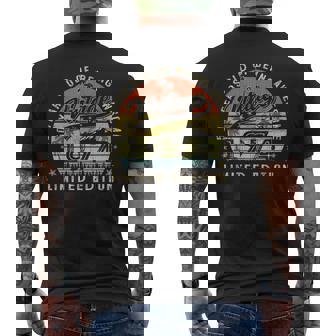 Vintage 1974 Limited Edition 50 Year Old 50Th Birthday Men's T-shirt Back Print - Thegiftio UK