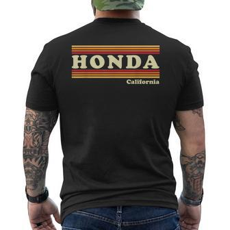 Vintage 1980S Graphic Style Honda California Men's T-shirt Back Print - Thegiftio UK