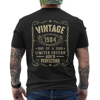 Vintage 1984 Limited Edition Born In 1984 40Th Birthday Men's T-shirt Back Print - Monsterry DE