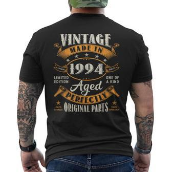 Vintage 30Th Birthday Decorations 1994 30 Birthday Men's T-shirt Back Print - Seseable