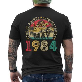 Vintage 40Th Birthday May 1984 40 Year Old Women Men's T-shirt Back Print | Mazezy CA