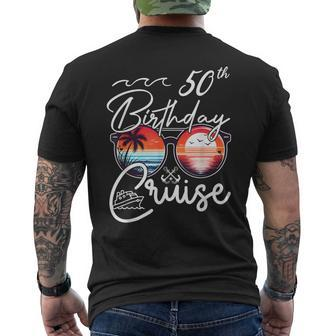 Vintage 50Th Birthday Cruise 50 Years Old Cruise Vacation Men's T-shirt Back Print | Mazezy CA