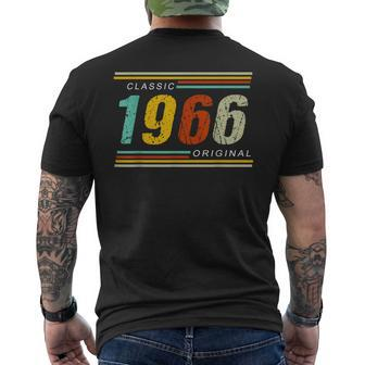 Vintage 58 Years Old Birthday Classic Of 1966 Original Men's T-shirt Back Print - Thegiftio UK