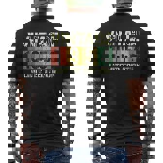 Vintage 70 Birthday Decorations 70Th Bday 1954 Birthday Men's T-shirt Back Print - Seseable
