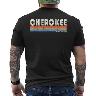 Vintage 70S 80S Style Cherokee Nc Men's T-shirt Back Print - Monsterry DE