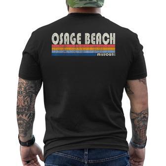 Vintage 70S 80S Style Osage Beach Mo Men's T-shirt Back Print - Monsterry CA