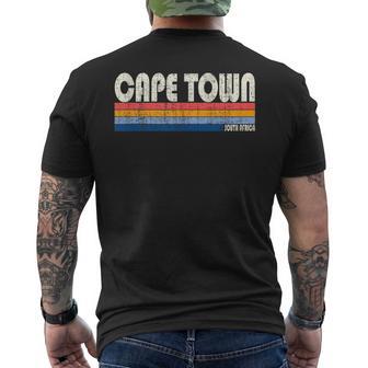 Vintage 70S Cape Town South Africa Men's T-shirt Back Print - Monsterry DE