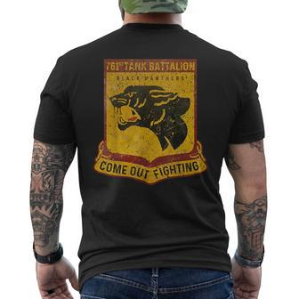 Vintage 761St Tank Battalion Black Panthers V03 Men's T-shirt Back Print - Monsterry CA