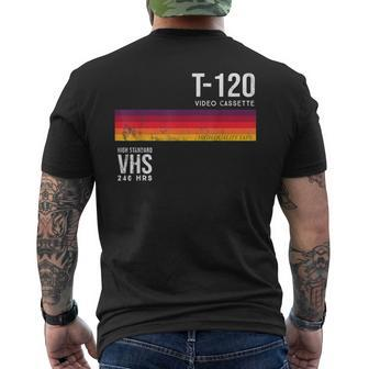 Vintage 80S Video Cassette Tape Vhs T-Shirt mit Rückendruck - Seseable