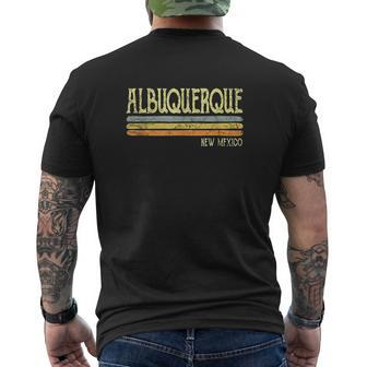 Vintage Albuquerque New Mexico Nm Mens Back Print T-shirt - Seseable