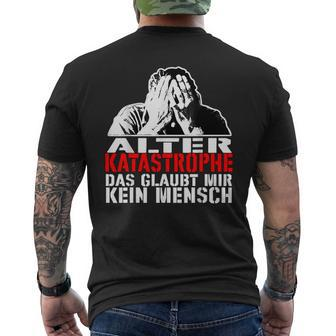 Vintage Alter Katastrophe Das Beliet Me No Mensch Sl T-Shirt mit Rückendruck - Seseable