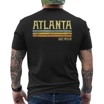 Vintage Atlanta Georgia Ga Love Souvenir Men's T-shirt Back Print - Monsterry