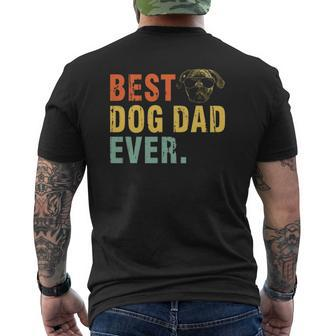Vintage Best Dog Dad Ever Cane Corso S Mens Back Print T-shirt | Mazezy