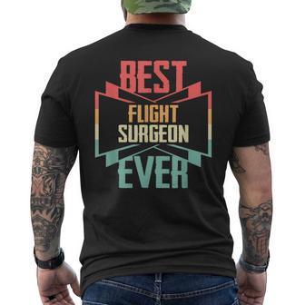 Vintage Best Flight Surgeon Ever Men's T-shirt Back Print - Monsterry CA
